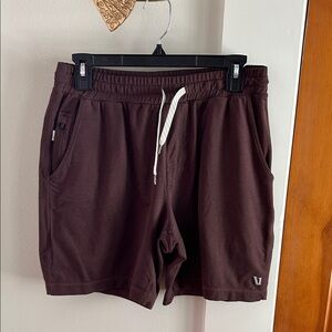 Vuori Men's Dark Brown Athletic Shorts